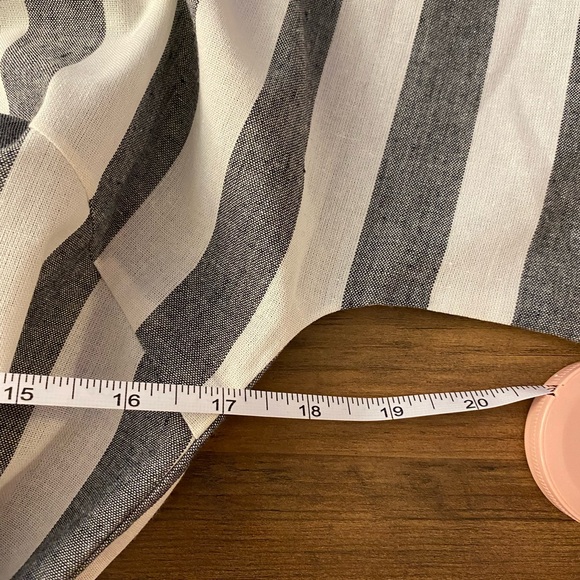 Roolee Gray and White Striped Midi Dress - Picture 5 of 7